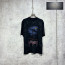 발렌시아가 파리 문 오버사이즈 티셔츠 블랙 페이디드