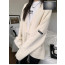 발렌시아가 로고 패치 울 블렌드 V넥 가디건