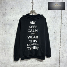 발렌시아가 Keep Calm 오버사이즈 후디