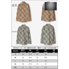 버버리 체크 코튼 셔츠