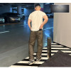 펜디 스트랩 오버다이드 스트레이트 데님 진