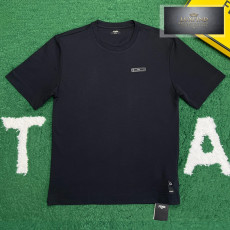 펜디 24SS Label 라운드 반팔 티셔츠 블랙