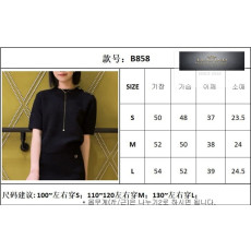 구찌 울 부클레 인터로킹 G 버튼 반팔 니트 스웨터