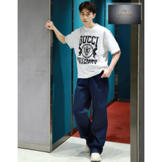 구찌 24FW 유니버시티 프린팅 코튼 저지 티셔츠 “2COLOR”