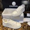 샤넬 23A 로고 레터링 테니스 스니커즈