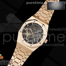 THB공장 오데마피게 로얄오크 41 오픈워크 15407 로즈골드금통 스켈레톤다이얼 브레이슬릿 Royal Oak 41mm Openworked 15407 RG THBF 1_1 Best