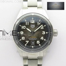 KOR공장 태그호이어 오타비아 그레이다이얼 Autavia WBE5116 42mm SS KOR 1_1 Best Edition Black Ceramic bezel Gray Dial o
