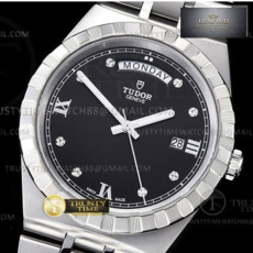 V7공장 튜더 로얄 28600 스틸 블랙다이얼 8p인덱스 브레이슬릿 Tudor Royal 28600 41mm SS_SS Blk_Dia V7F A2836