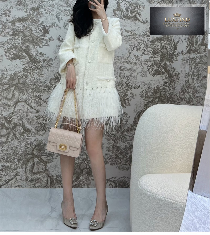 디올 졸리 스몰 탑 핸들백 파우더 핑크 까나쥬