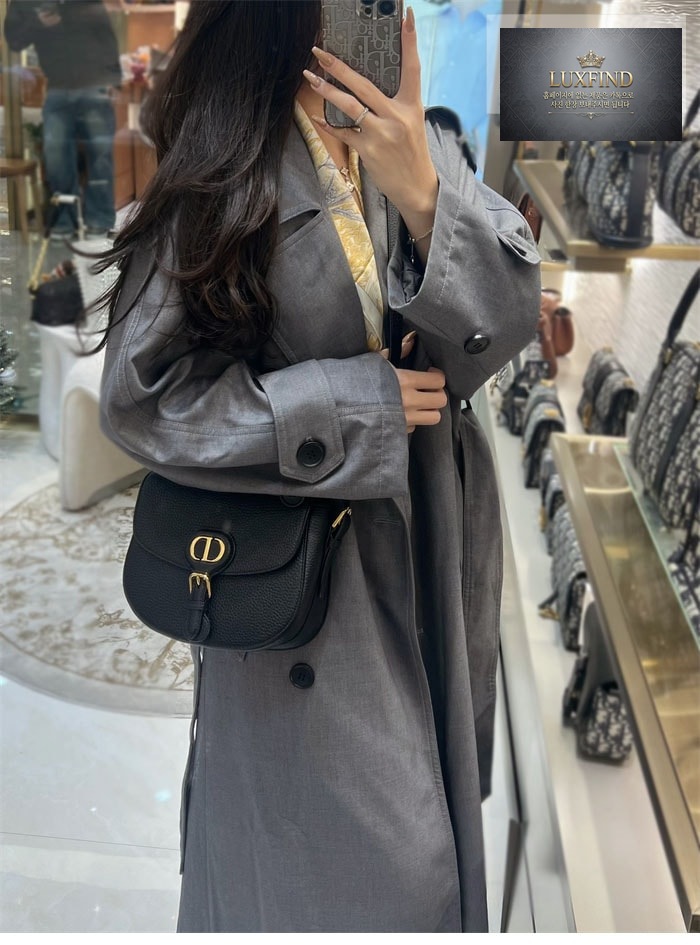 디올 바비 미디엄 크로스 핸드백 블랙