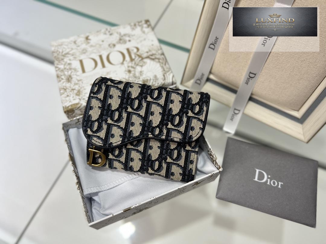 Dior Saddle Lotus Oblique Wallet