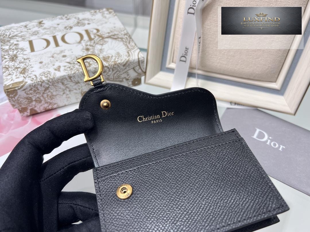 Dior Saddle Flap Card Holder