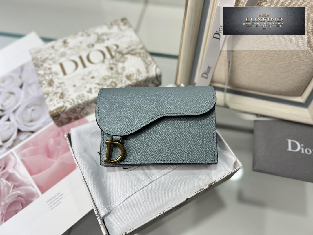 Dior Saddle Flap Card Holder
