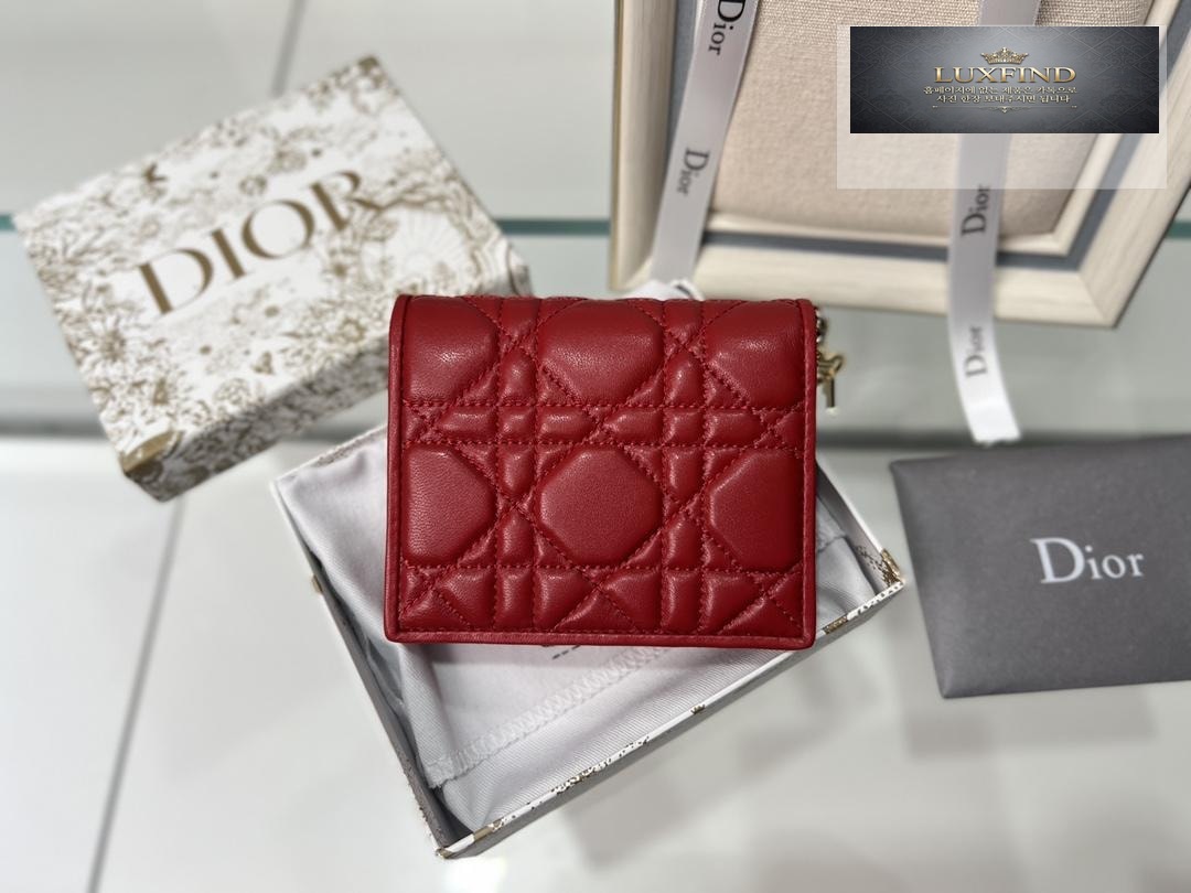 Dior Mini Lady Wallet Cannage