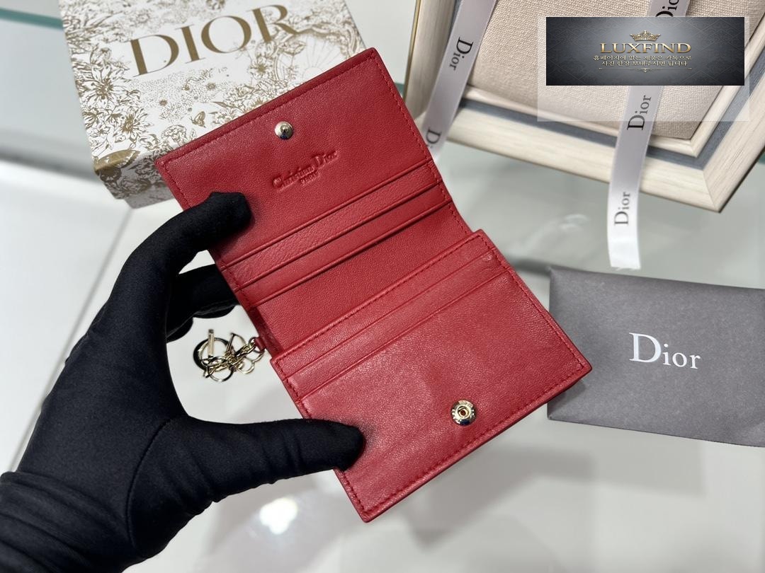 Dior Mini Lady Wallet Cannage