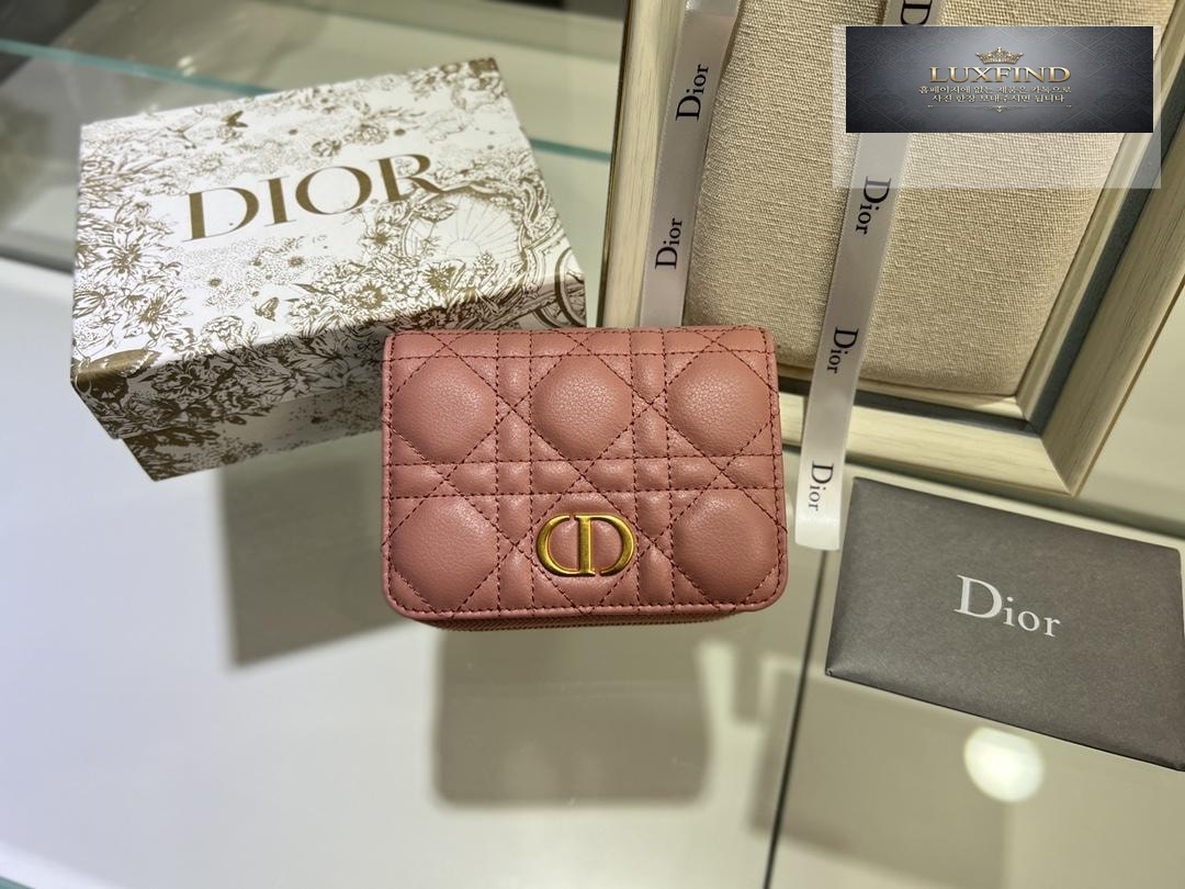 Dior Caro Compact Zipped Wallet