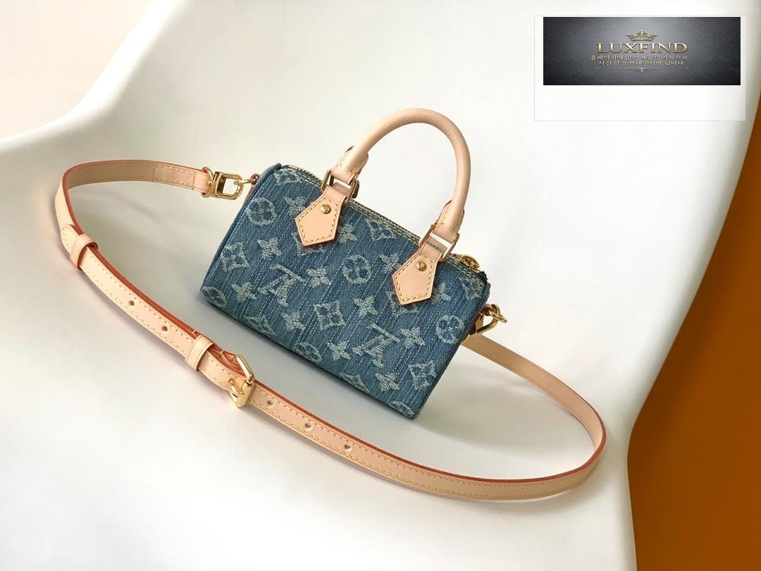 Louis Vuitton Nano Speedy Monogram Denim