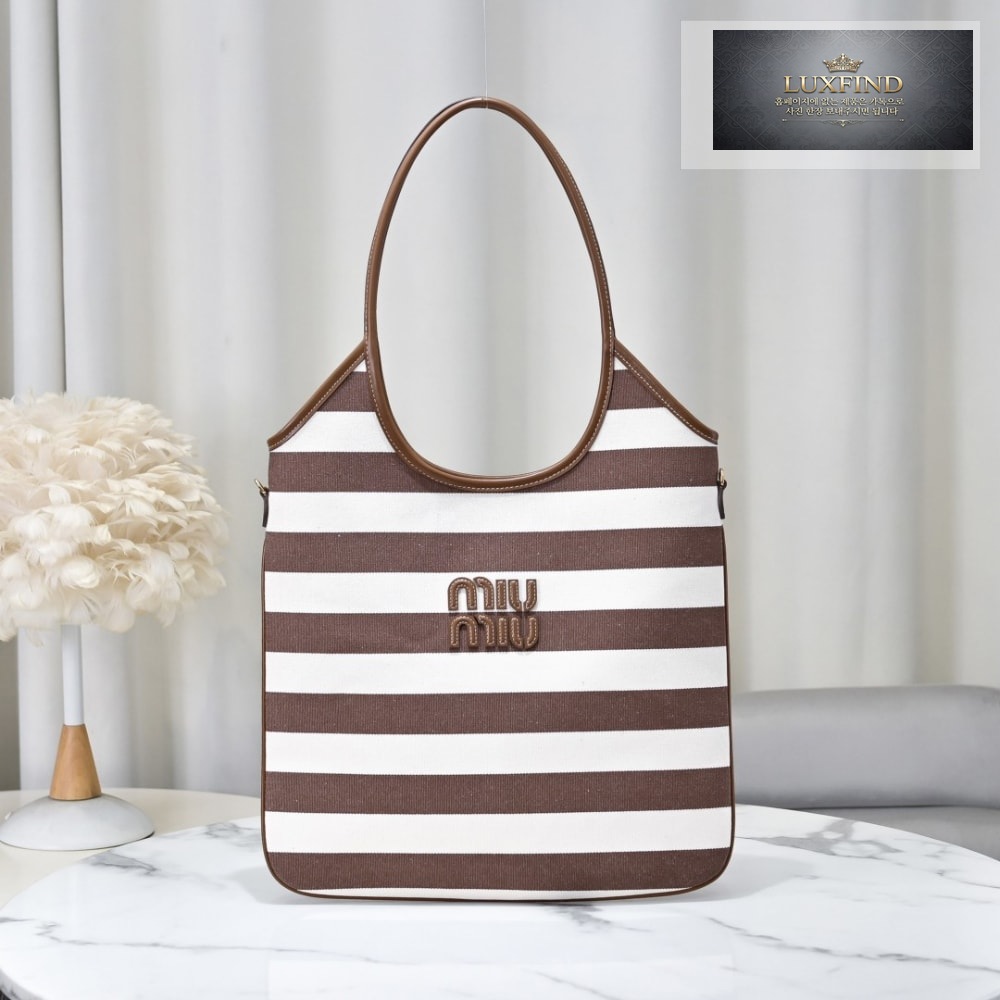 Miu Miu Ivy Canvas Leather