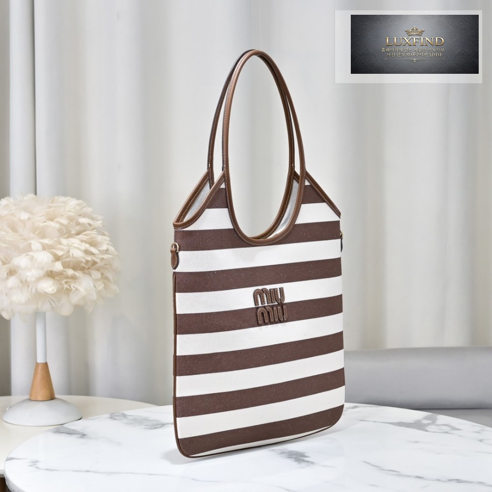 Miu Miu Ivy Canvas Leather