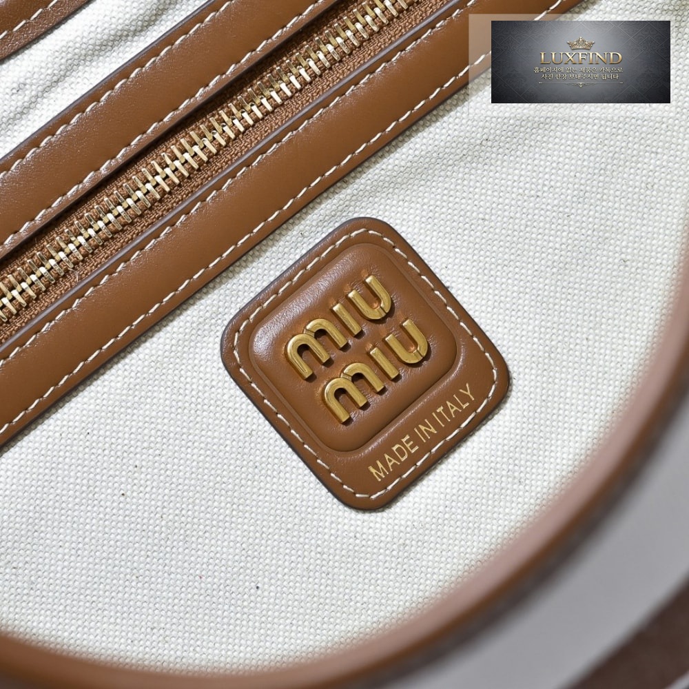 Miu Miu Ivy Canvas Leather
