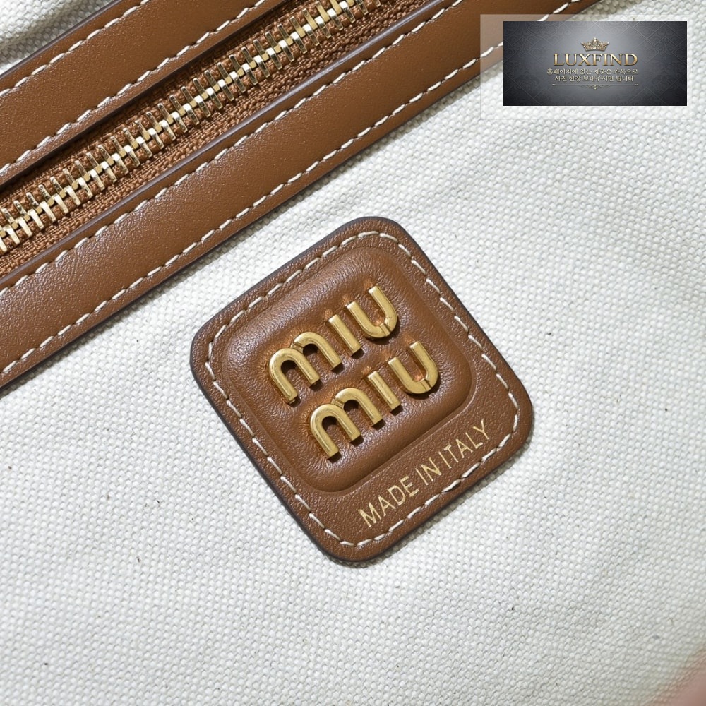 Miu Miu Ivy Canvas Leather