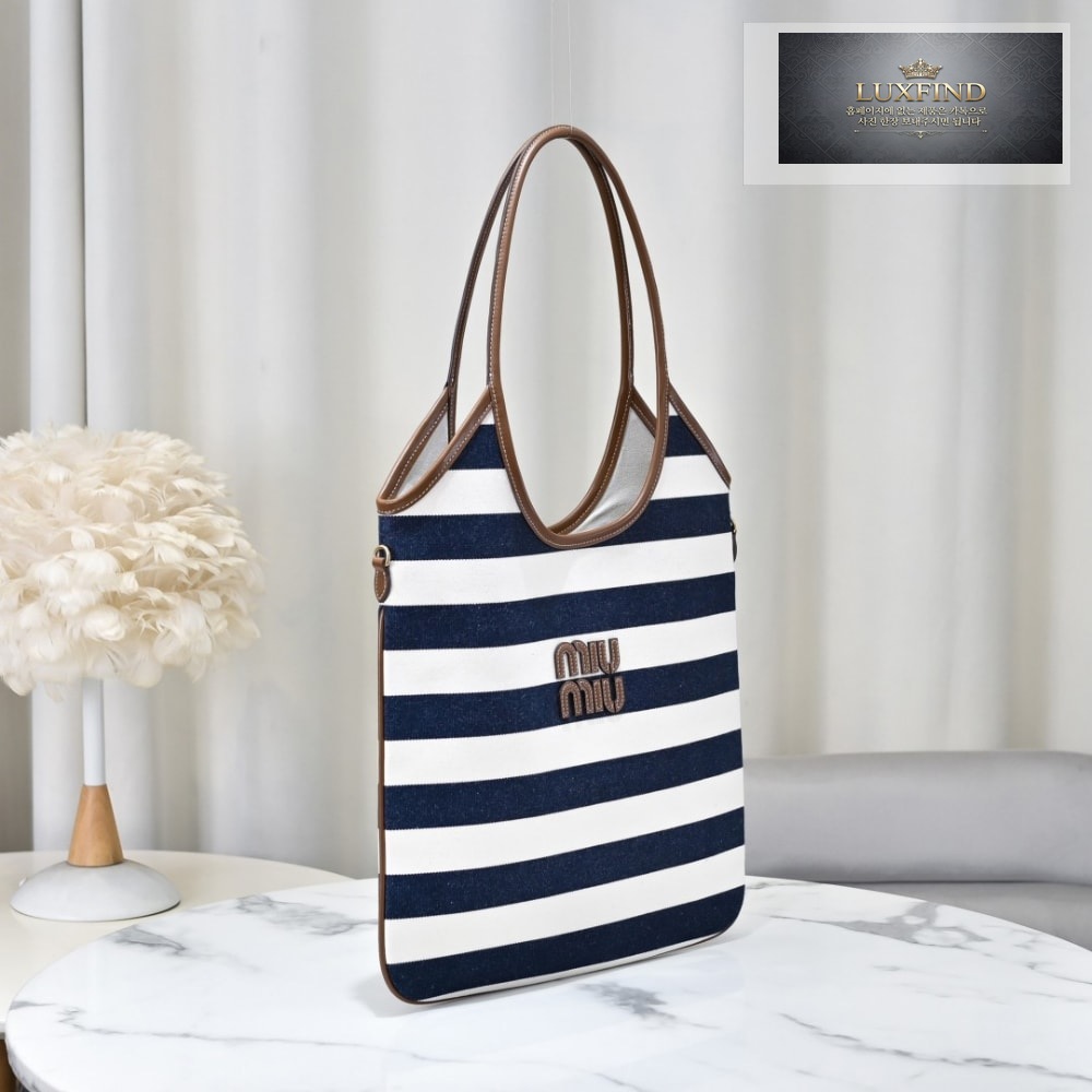 Miu Miu Ivy Canvas Leather
