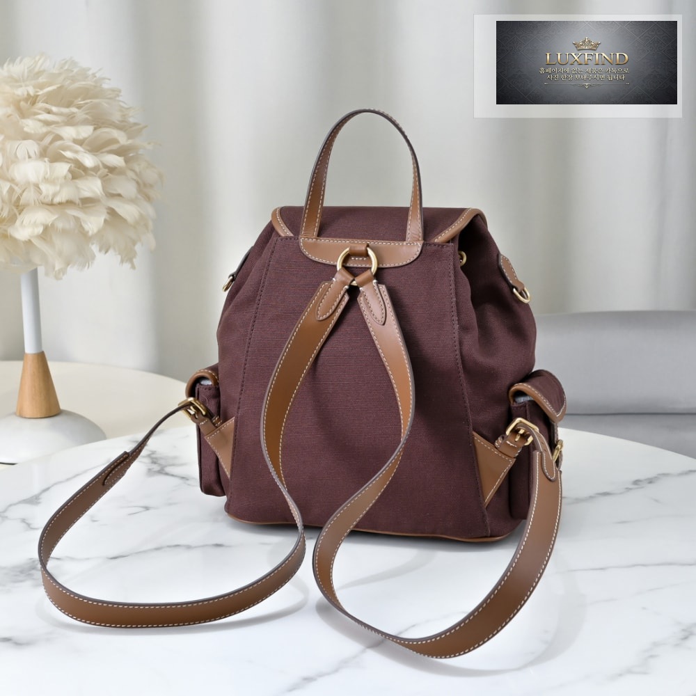 Miu Miu Canvas And Leather Backpack