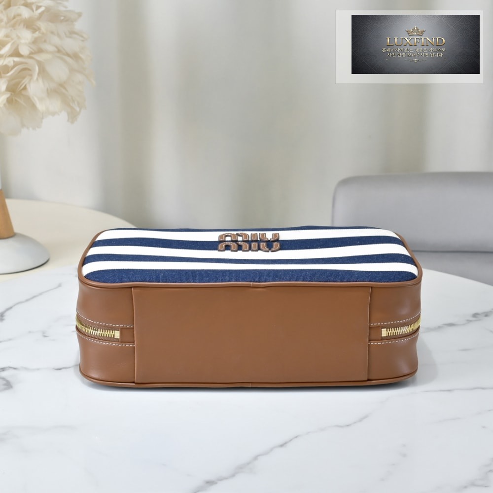 Miu Miu Beau Canvas And Leather