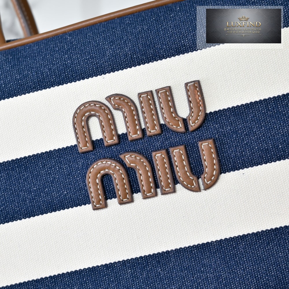 Miu Miu Beau Canvas And Leather