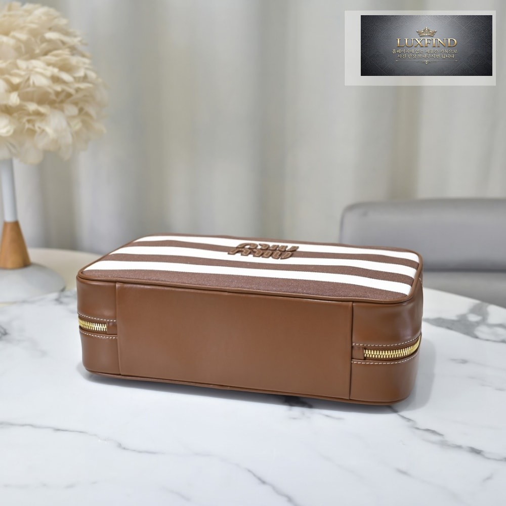 Miu Miu Beau Canvas And Leather