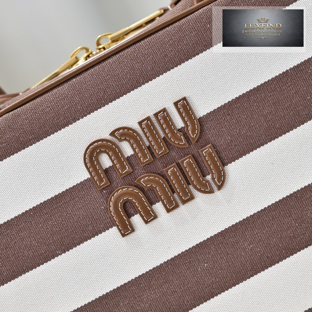 Miu Miu Beau Canvas And Leather