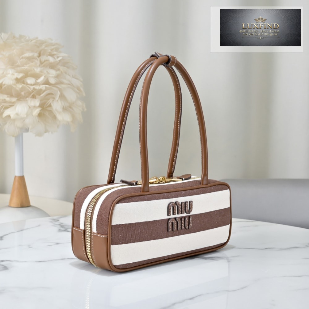 Miu Miu Beau Canvas And Leather