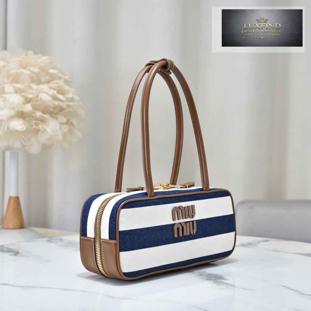 Miu Miu Beau Canvas And Leather