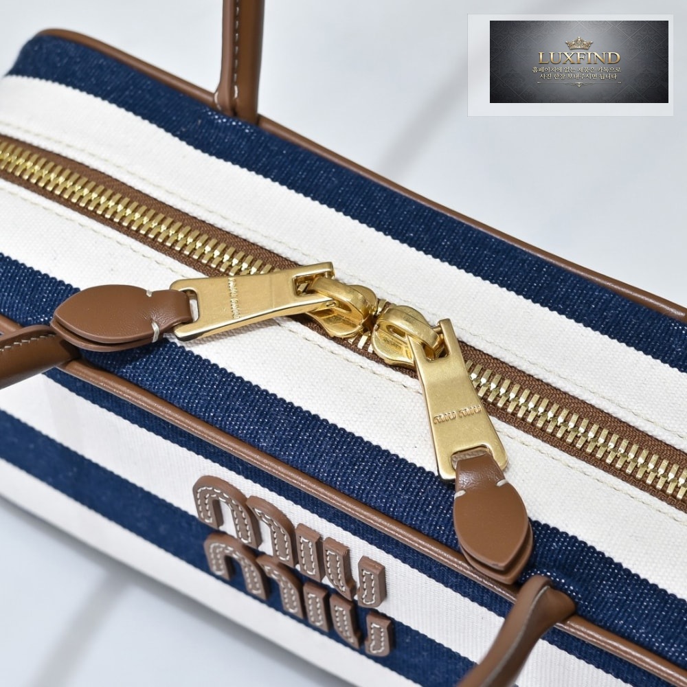 Miu Miu Beau Canvas And Leather