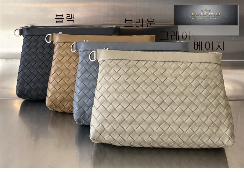 보테가베네타 미디엄 인트레치아토 지퍼 파우치 클러치백 “ 4 COLOR ”