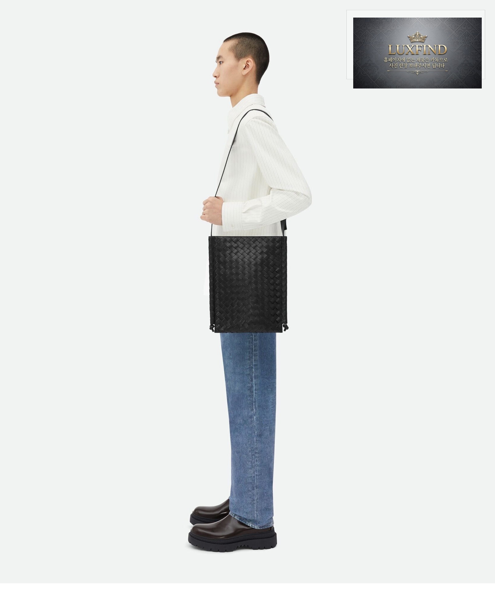 보테가베네타 라지 플랫 루프 백“ 2 COLOR ”