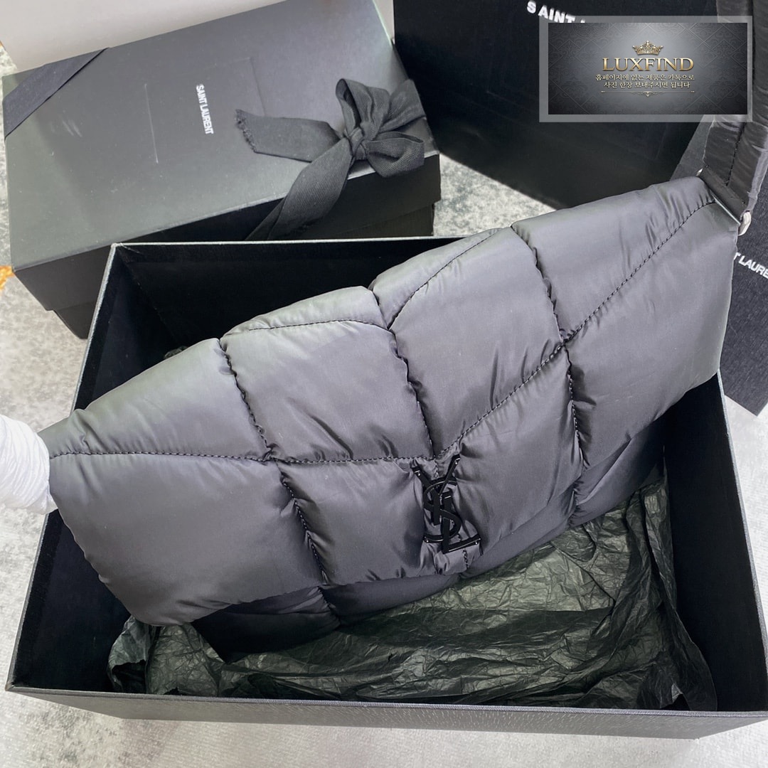 생로랑 에코 나일론 YSL 푸퍼 메신저 백 34*27*12CM