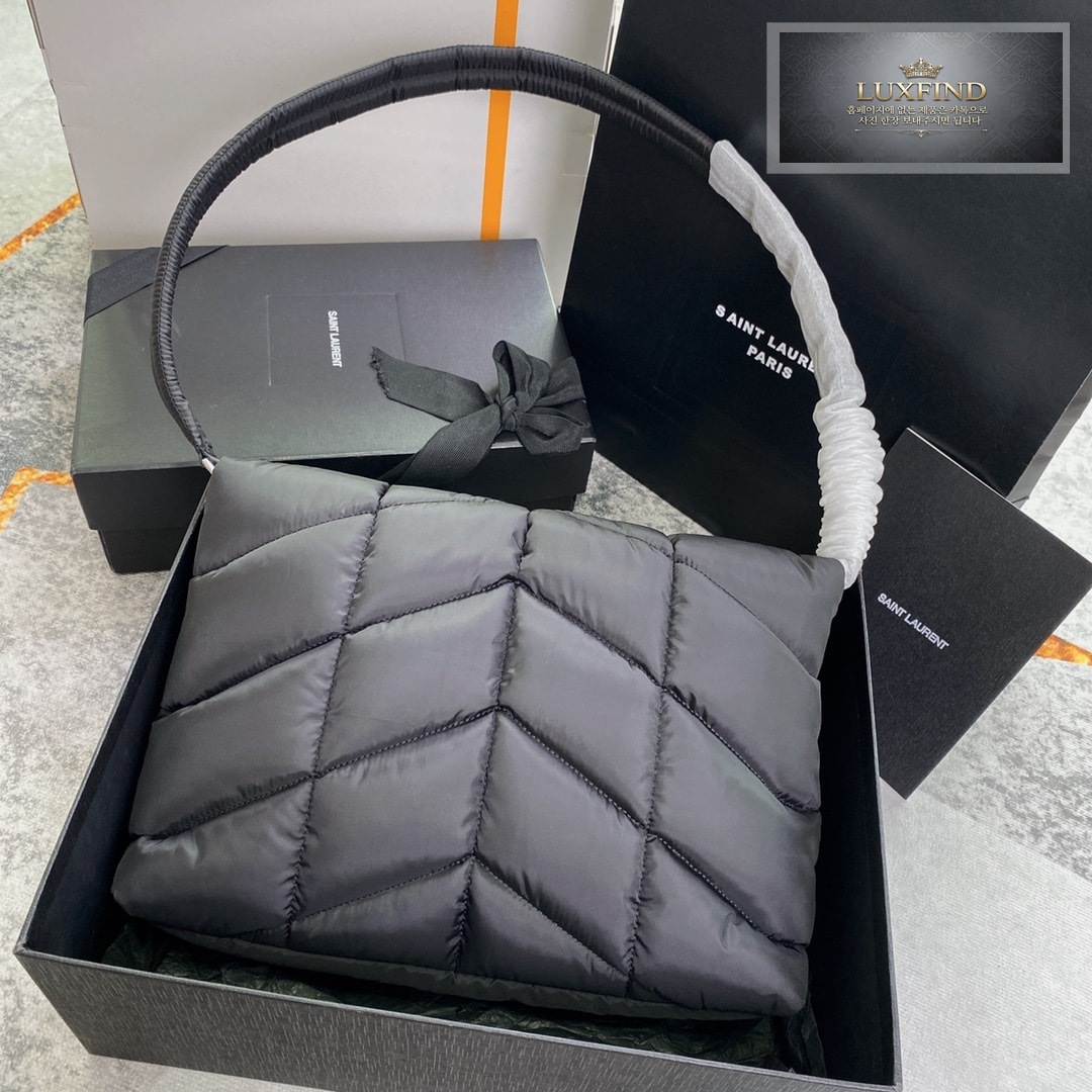 생로랑 에코 나일론 YSL 푸퍼 메신저 백 34*27*12CM