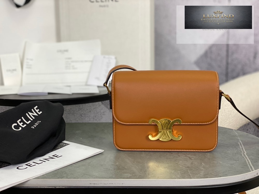 Celine Teen Triomphe Bag Shiny Calfskin