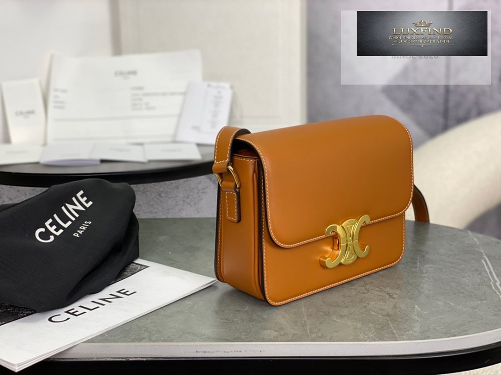 Celine Teen Triomphe Bag Shiny Calfskin