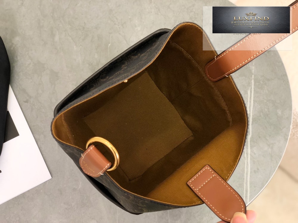 Celine Strap Box Triomphe Canvas and Calfskin