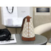 Celine Small Bucket Triomphe Canvas & Calfskin