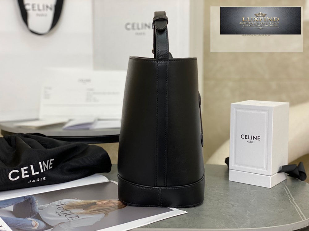 Celine Qurio Triomphe Bucket Soft Calfskin
