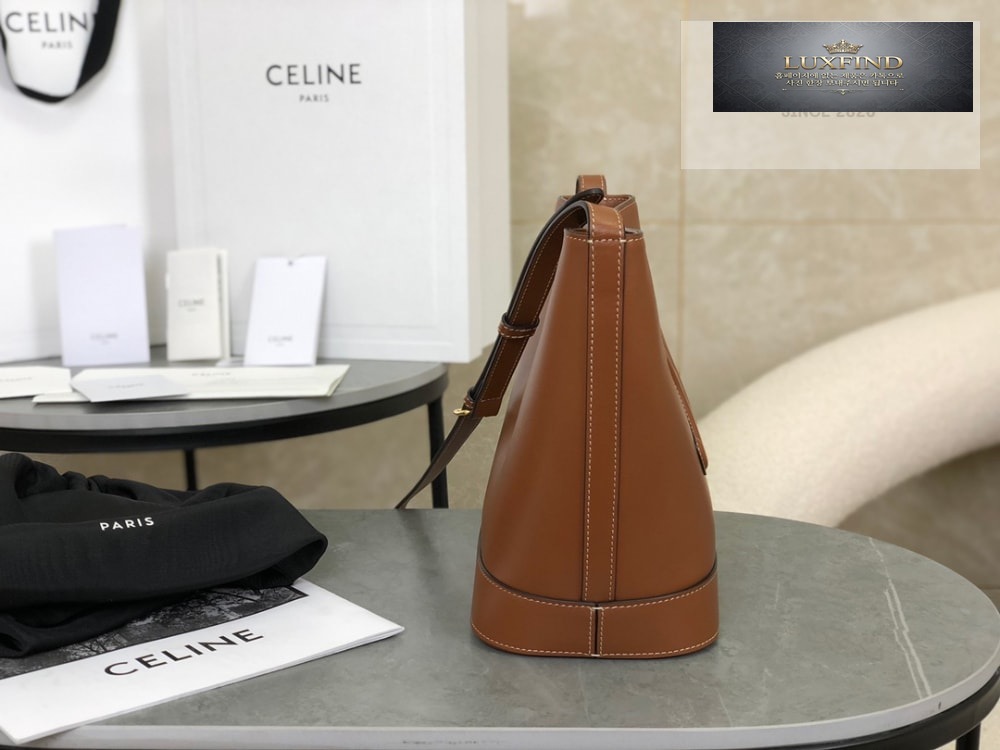 Celine Qurio Triomphe Bucket Soft Calfskin