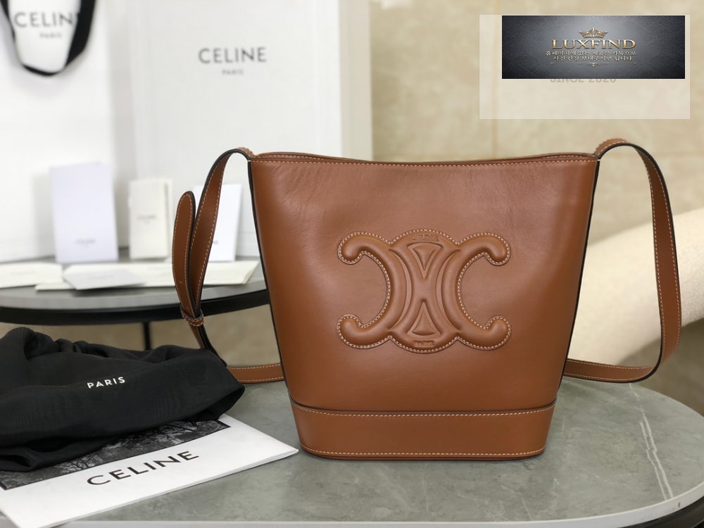 Celine Qurio Triomphe Bucket Soft Calfskin