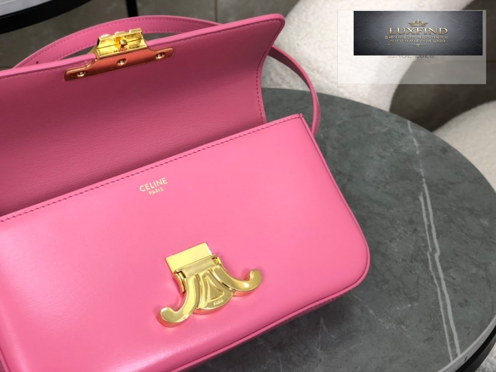 Celine Claude Triomphe Shoulder Bag Calfskin
