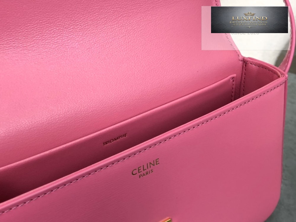 Celine Claude Triomphe Shoulder Bag Calfskin