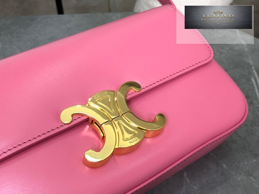 Celine Claude Triomphe Shoulder Bag Calfskin