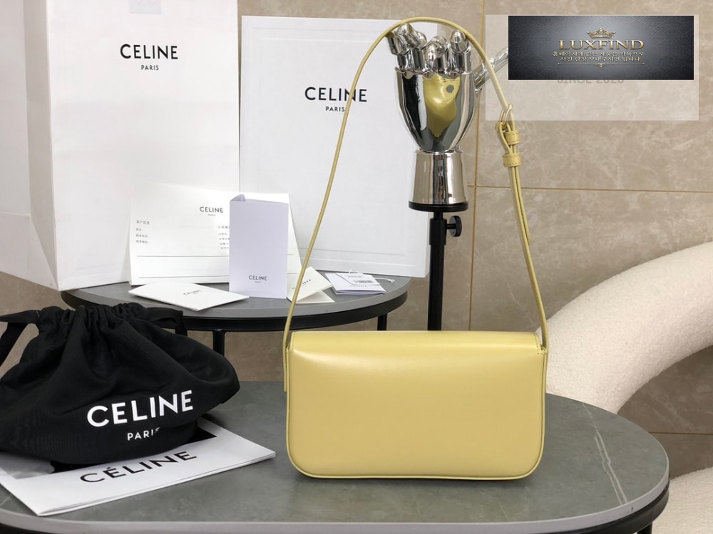 Celine Claude Triomphe Shoulder Bag Calfskin