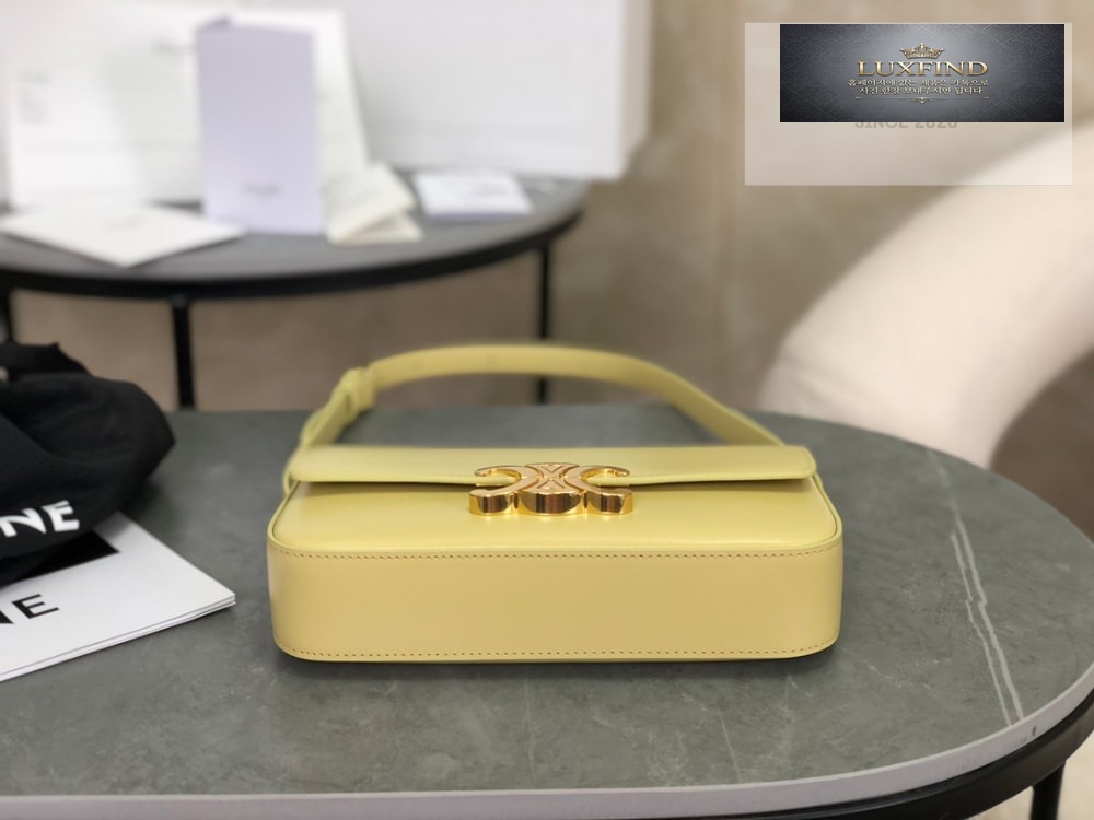 Celine Claude Triomphe Shoulder Bag Calfskin